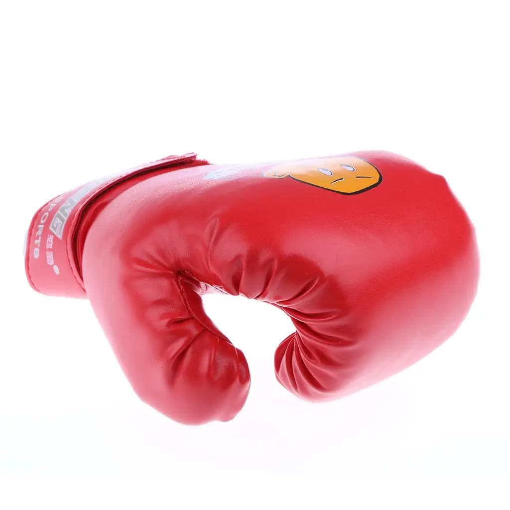 Children’s Boxing Gloves Punch Bag Training Equipment PU Leather Youth Kickboxing Set for Home Gym