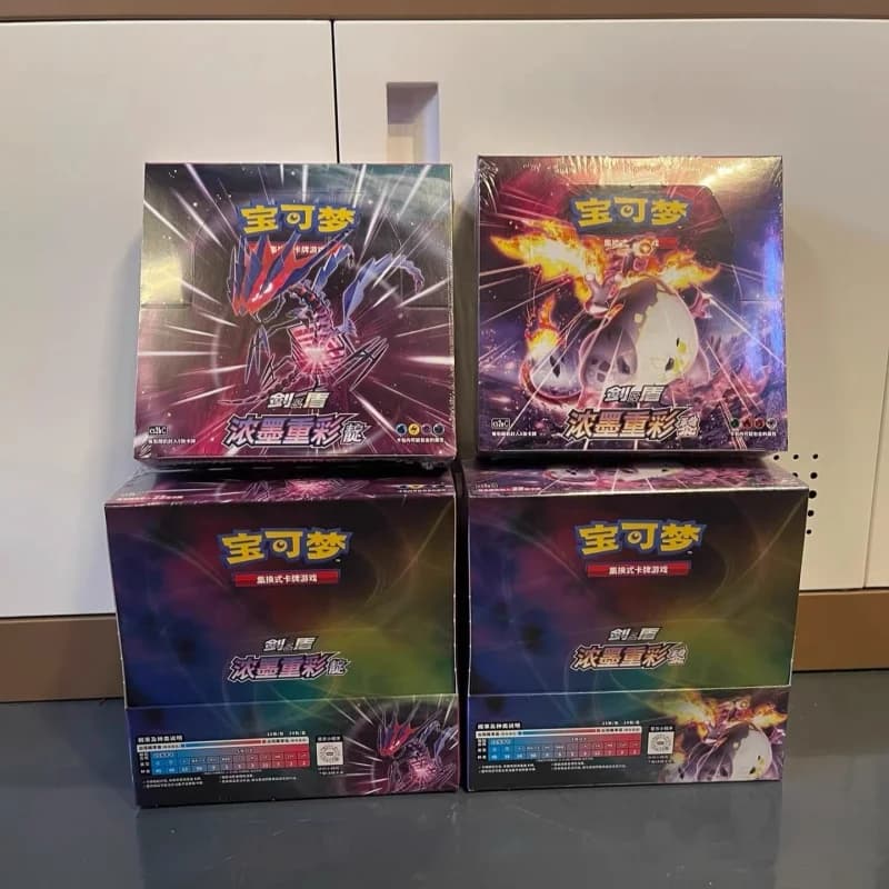 Originale Pokem0n Carta Anime Gioco Simplificato Cinese Ptcg Spada e Scudo Tutte Le Carte di Serie Nove Colori Booster Pack Giocattolo Regalo Di Compleanno