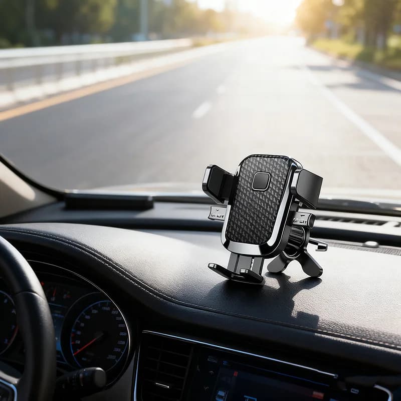 Supporto Universale Regolabile per Telefono da Auto, Clip per Bocchetta dell'Aria, Supporto GPS per Cellulare, Montaggio Automatico
