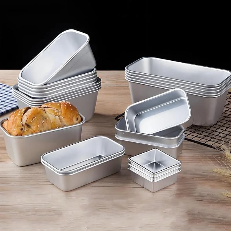 1 pezzo di stampo per friggitrice ad aria, vassoio in alluminio antiaderente per torte, biscotti, pane, teglia rettangolare, accessori essenziali per la cottura in cucina〔CC11〕