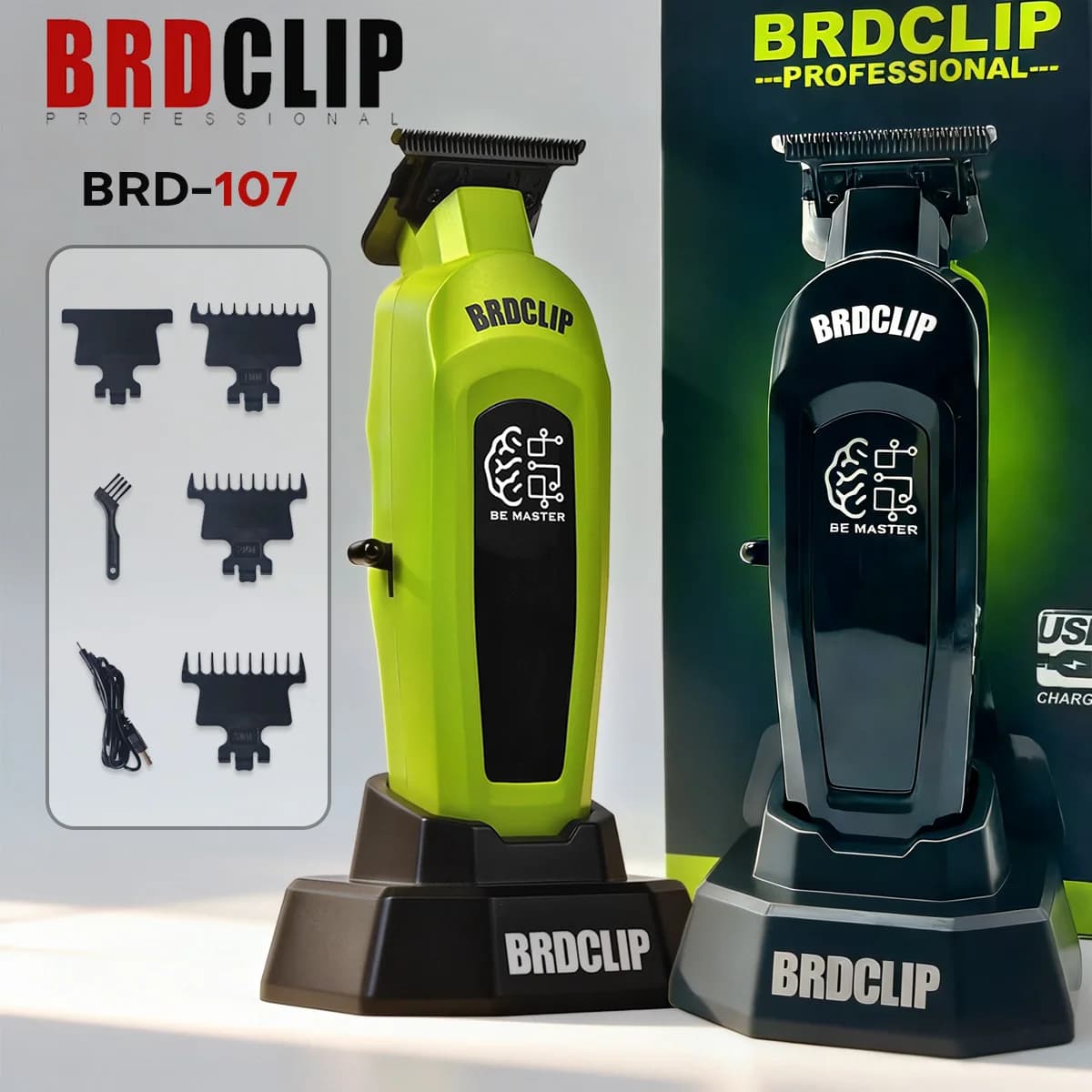 BRDCLIP Haircut Professional Haircuts Rechargeable Haircut Barber Haircuts Rechargeable base Haircuts for men BRD-107
