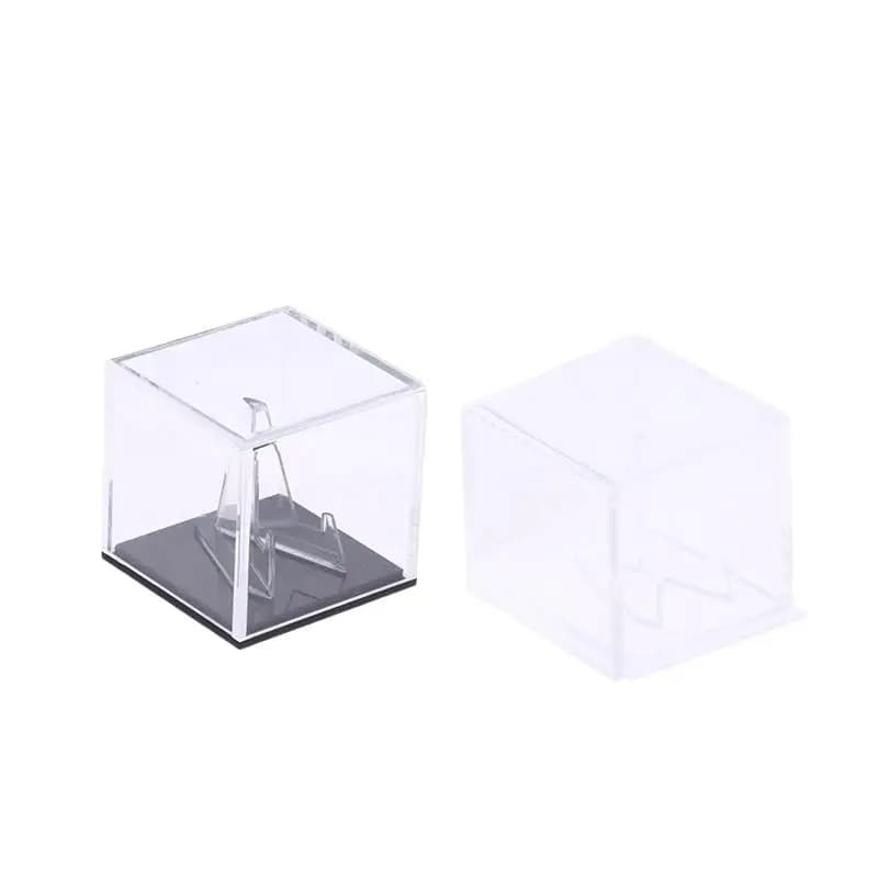 Transparent Pick Jewelry Holder For Guitar Accessories Acrylic Guitar Pick Display Box With Stand Collectible Rack Storage Case