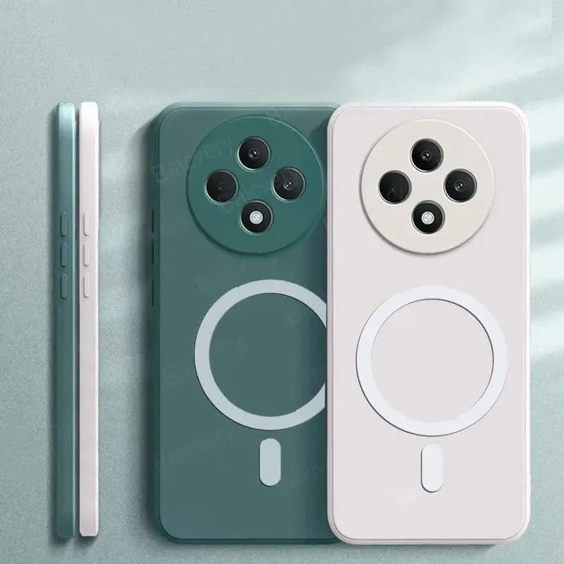 For Tecno Spark 30 4G KL6 / Spark 30C 4G Colorful TPU Soft with Magnetic Wireless Charger Sticker