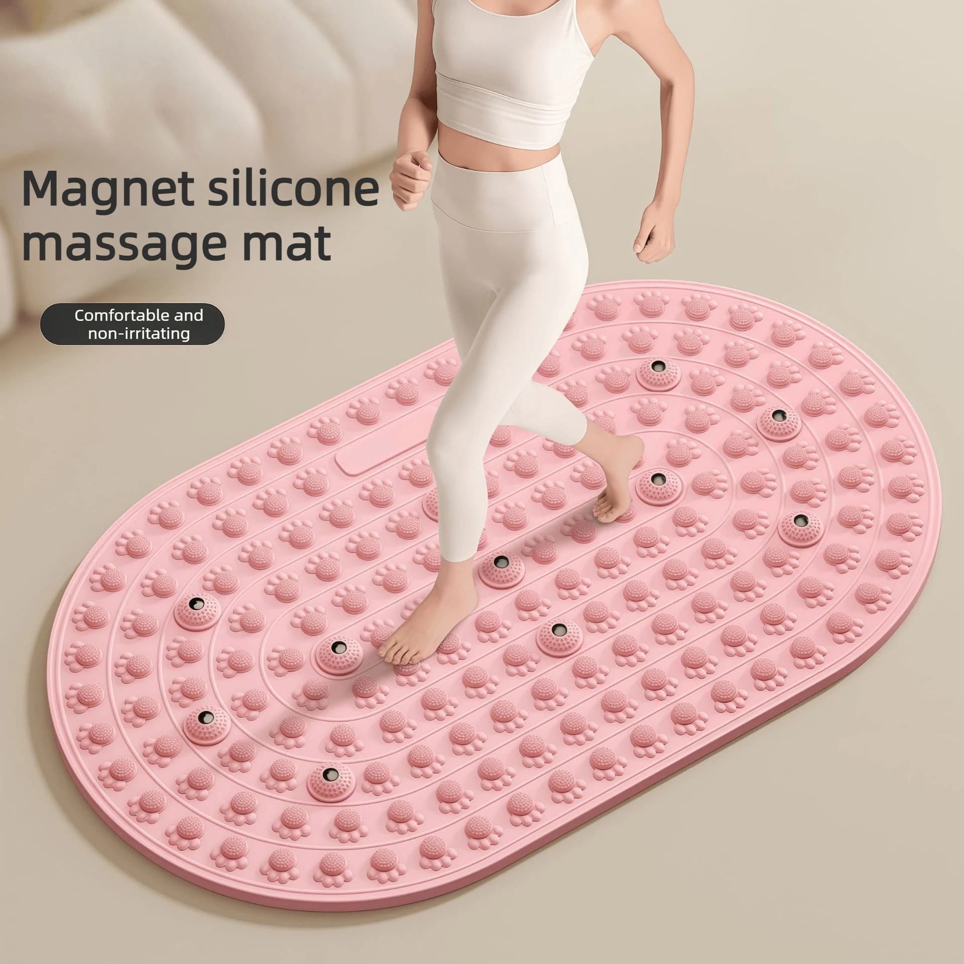 Foot Yoga Massage Acupressure Board Mat Anti Fatigue Walk Stone Acupoint Mat Particle Portable Massage Tool For Walking