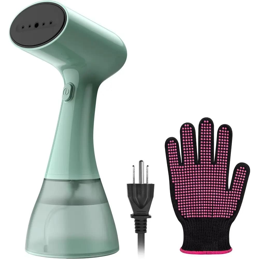 Vaporizzatore Portatile per Vestiti con Serbatoio d'Acqua Ultra Grande da 400ml, Alta Potenza 1500W, Riscaldamento Rapido in 20 Secondi, Rimuovi Pieghe, Design Portatile