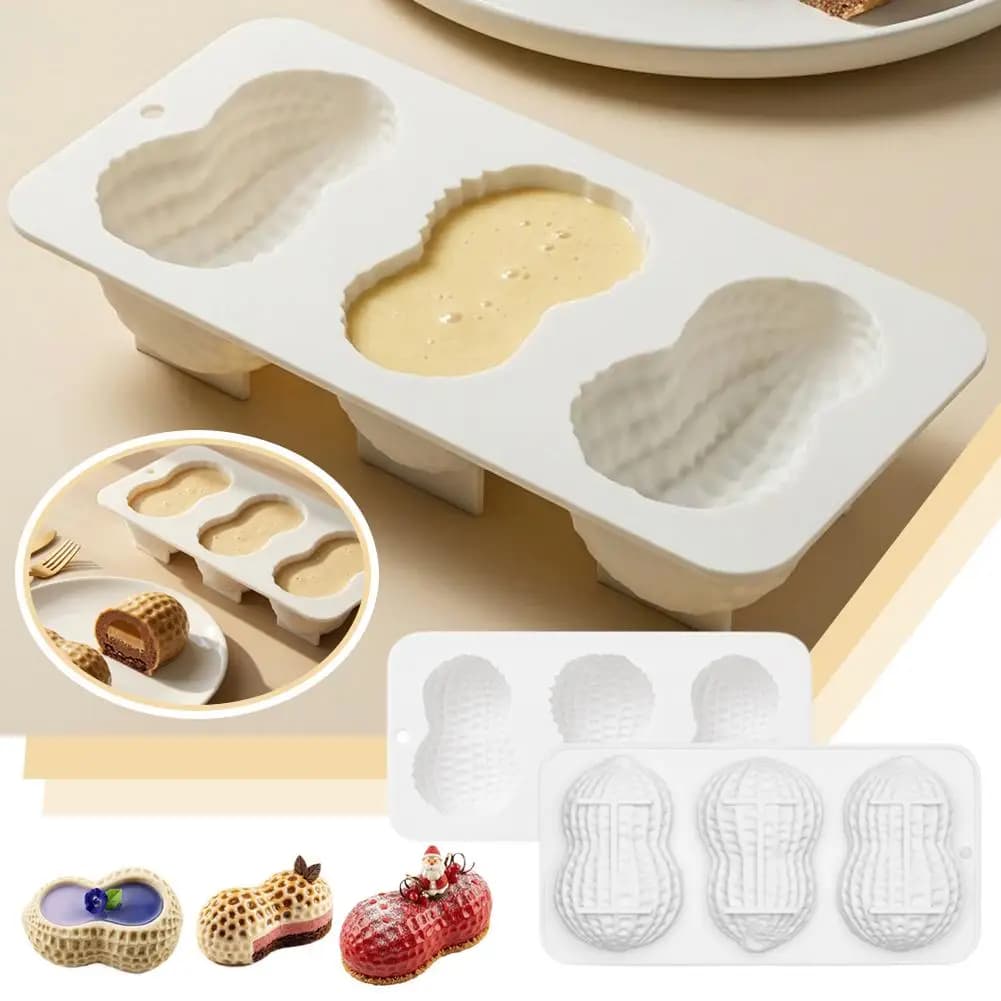 Stampo in Silicone a Forma di Mirtillo per Cioccolato, Mousse, Candele e Arachidi, 1/4 Celle, Grado Alimentare, Utensile da Cucina per Dessert e Pasticceria