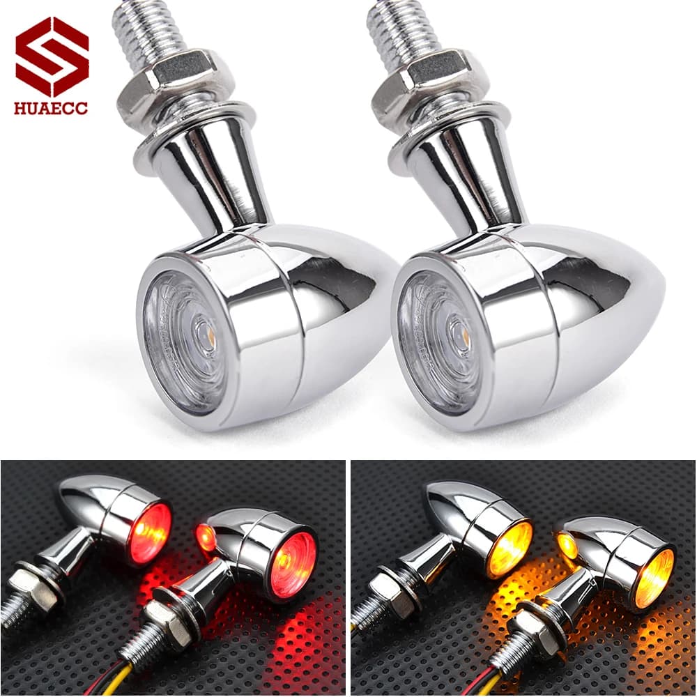 Indicatori di direzione per moto fanali posteriori luce di arresto del freno LED indicatore di coda posteriore lampeggiante per ATV UTV Dirt Pit Bike accessori