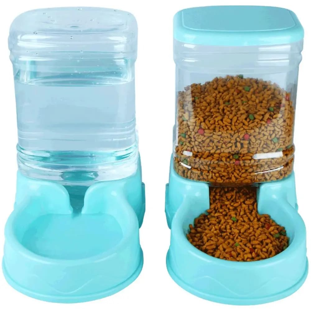Mangiatoia automatica per animali domestici da 3,8 litri grande ciotola per bevande con fontana d'acqua per cani e gatti