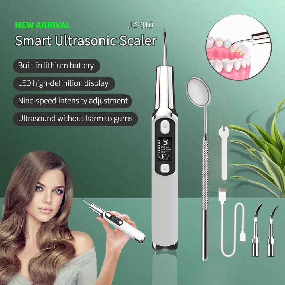 Electric Sonic Calculation Dental Scalers Oral Tooths Tartarus Removal Macchie Detergent Removal Whitening Portable Tooths with LED
