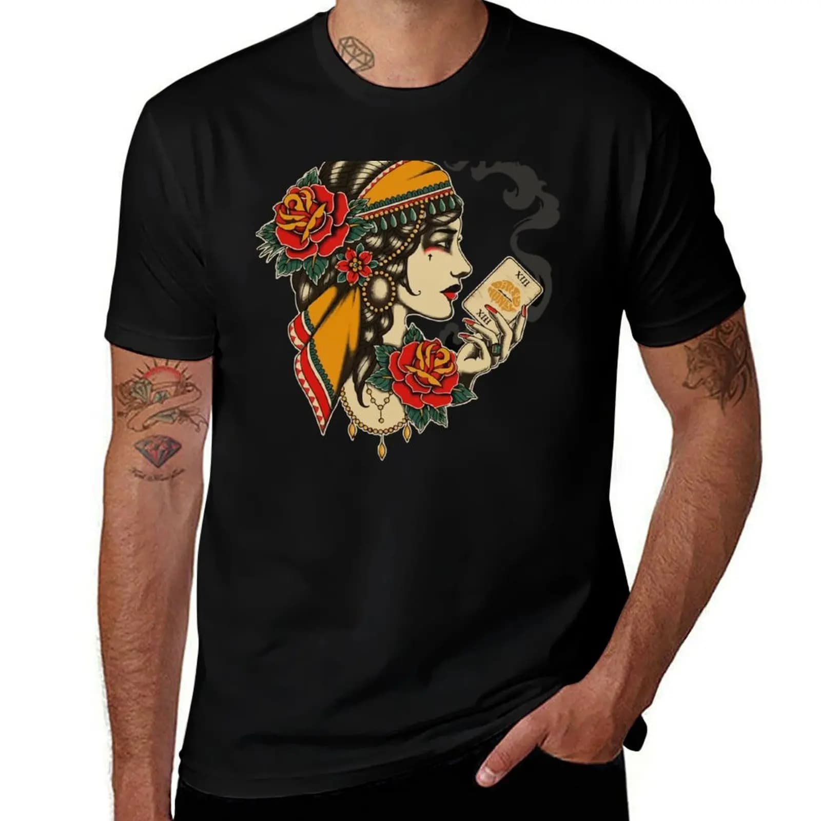 Dirty Honey Fortune Teller Tarot Card Classic T-Shirt Halloween Theme T-Shirt