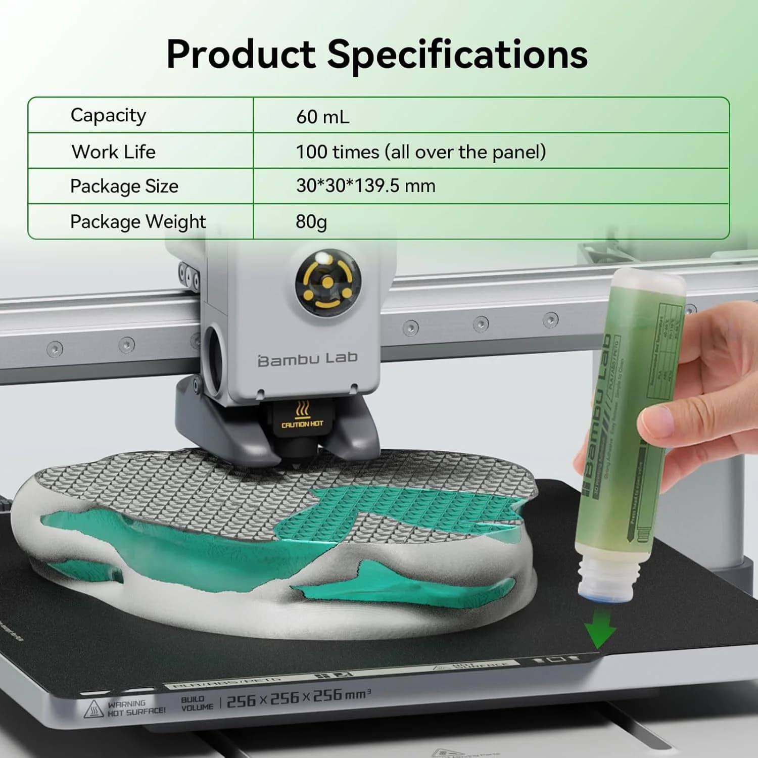 Anti Warp Hot Bed Adhesive Glue 3D Printing Bed Glue Sticky Paste Bambu Lab Official X1 P1 A1 P2S X2D PLA ABS PETG TPU Filament
