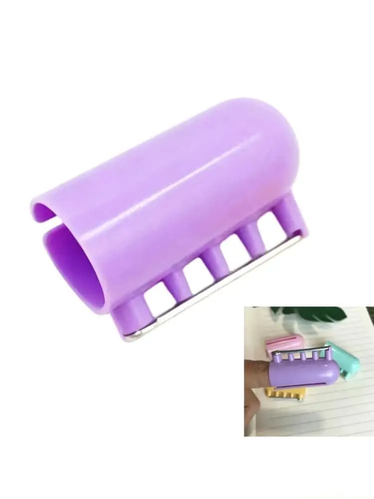 QX2E ABS Plastic Finger Protectors Designs For Easy Needle Threading In Crochet Knitting And Weaving