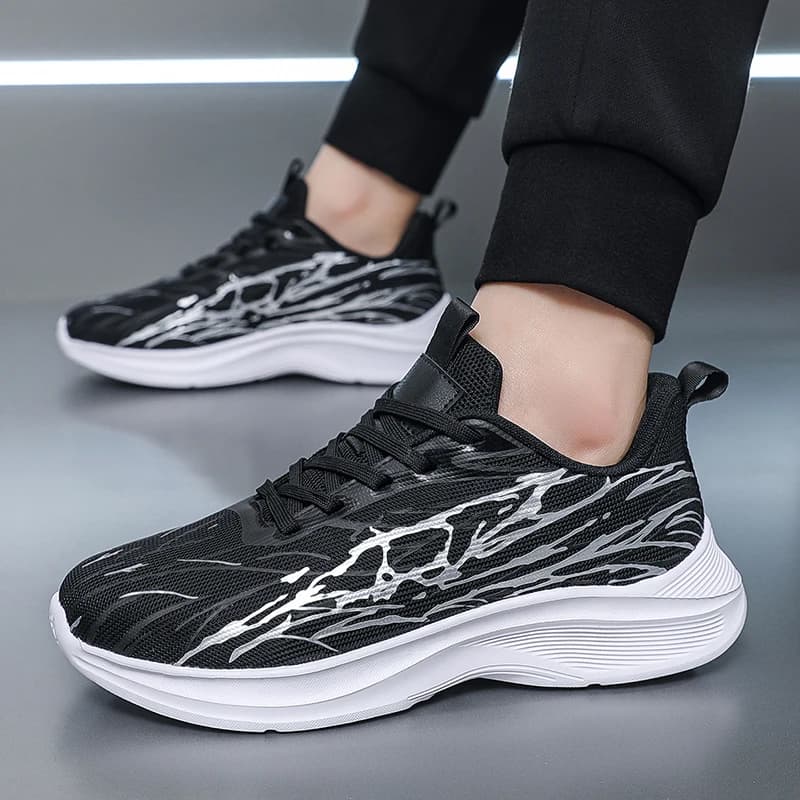 Men's Breathable Mesh Running Shoes Big Size EU39-50 Lightweight Athletic Sneakers Fashion Shock Absorbing Walking Sport Shoes