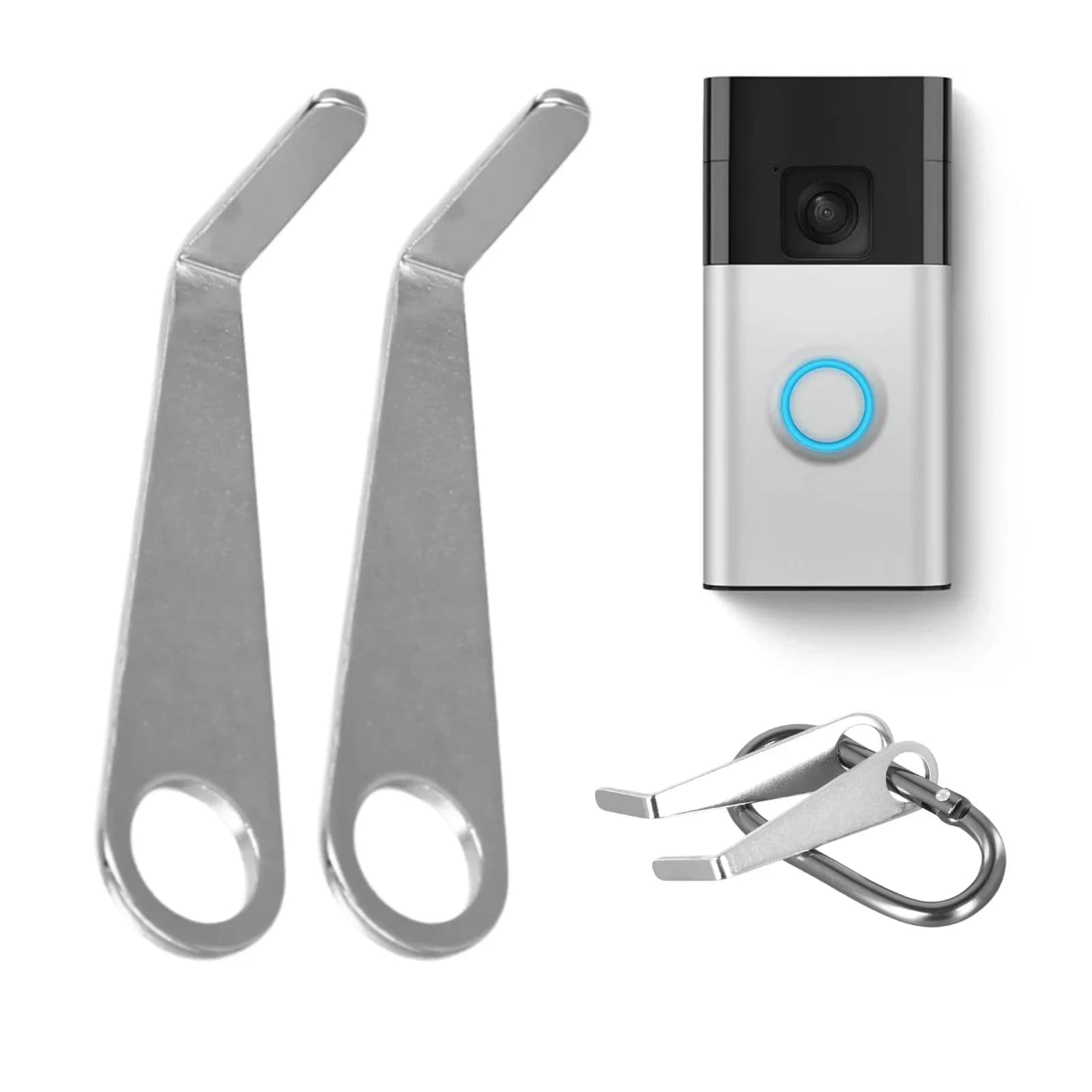 2 pezzi per anello video strumento di sostituzione chiave campanello strumento chiave di rimozione sicura strumento chiave di apertura campanello accessori per la casa
