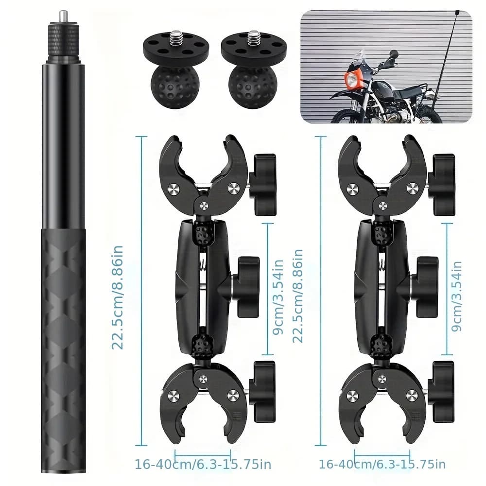 Per Insta360 x2 x3 x4 x5 Moto Bike Mount Selfie Stick per Insta 360 x2 x3 x4 x5 Moto Monopiede Manubrio Kit di Accessori