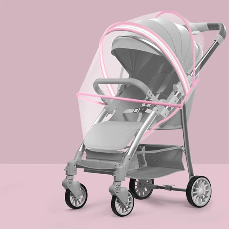 Universal Stroller Mosquito Net Full Cover Infant Sunshade Umbrella Cart Encrypted Mesh Children's Trolley Protection