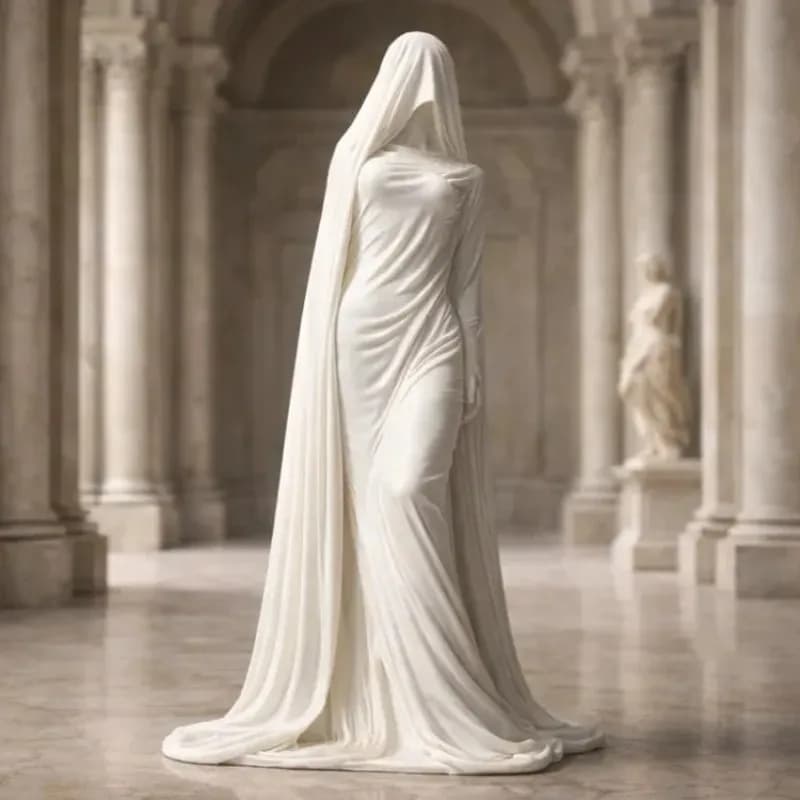 Robe Faceless Woman Statue Minimalist European Sculpture Elegant Floor Decor Ornament For Hall Villa Gallery Art Display Gift