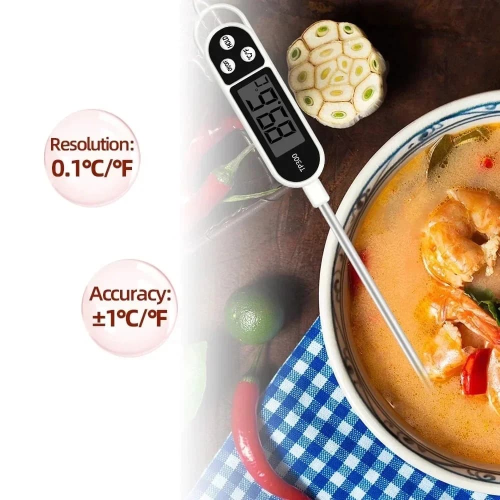 Stainless Steel Probe Type Digital Kitchen Thermometer For Cooking Food,Barbecue Stove,Water,Milk,Oil,Liquid Meat, Kitchen Tools