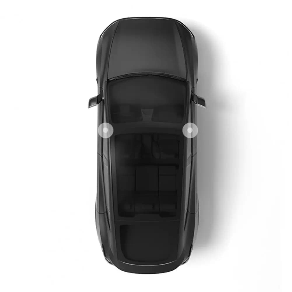 Automotive Accessory Organizer 2pcs Tesla Model 3/y Door Storage Bins Tpe Car Trash Cans with No-slip Base Automotive for Model