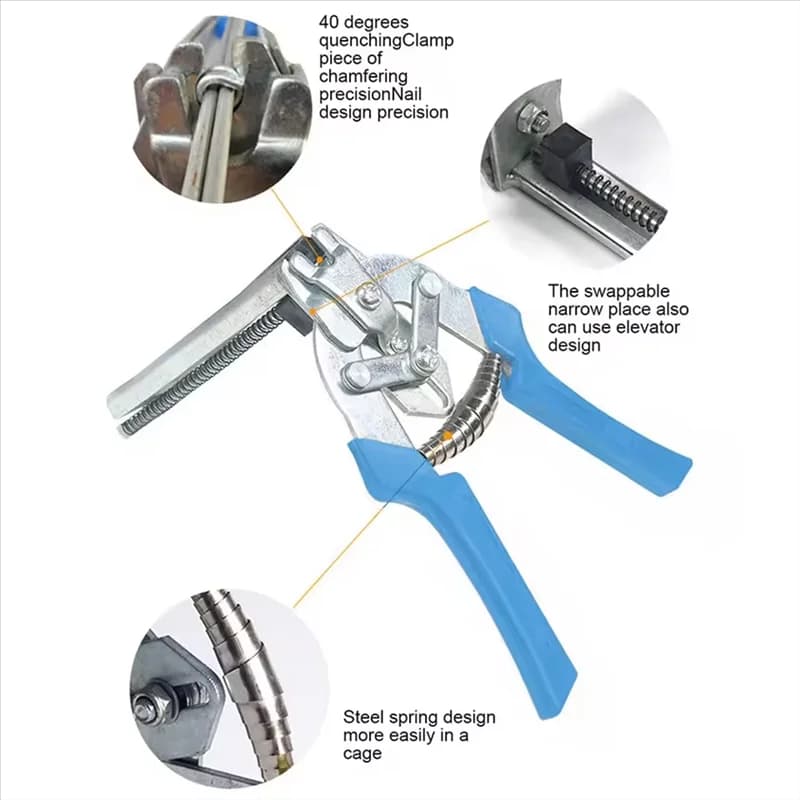【Prezzo-Goccia!】 Cucitrice per fissaggio su suoneria a filo per chiodatrice tipo M con 600 clip adatta a varie applicazioni in giardino e in casa
