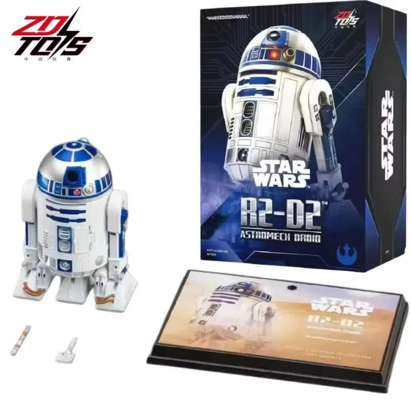 Original ZD Toys Star Original Wars Mandalorian Grogu R2-D2 Robot Astromech Droid 1/10 Darth Vader Action Figure Toy Gift