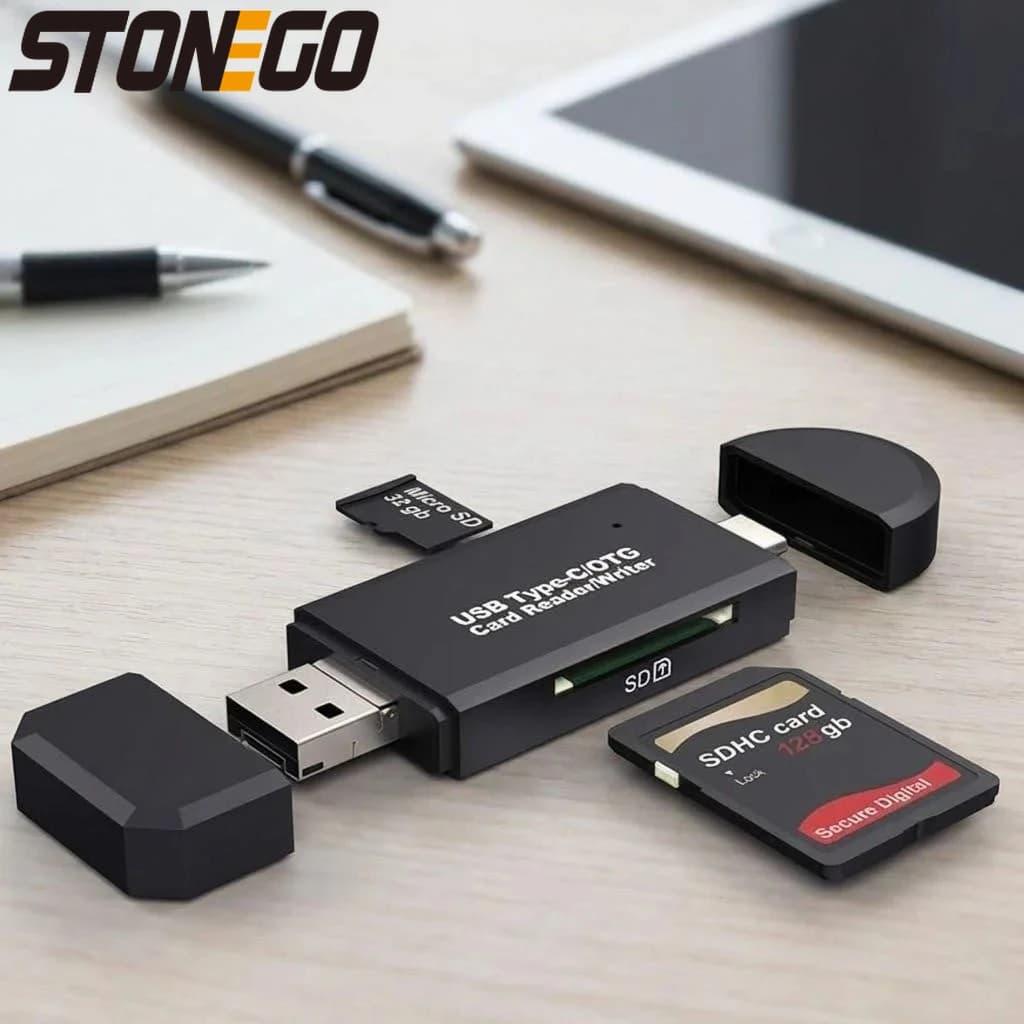 Lettore di Schede Micro SD OTG USB 2.0 USB 3.0 Tipo C Micro USB Compatibile con Schede di Memoria SD per Smartphone Tablet PC