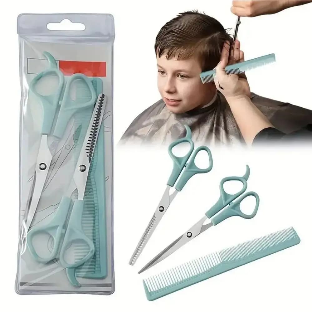 3 pezzi/set di forbici per taglio di capelli per bambini e bambini Set Liu Hague Forbici piatte Pettine Strumenti di bellezza Forbici per capelli Strumenti da barbiere