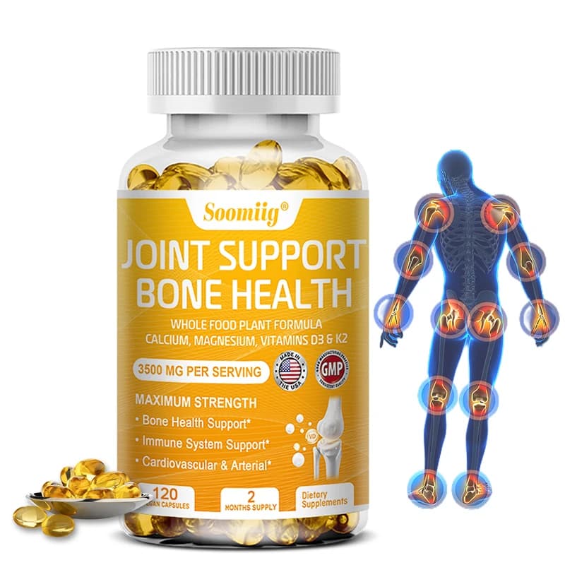 Integratore di vitamina K2 + D3 - Supporto per la salute delle articolazioni, delle ossa, del cuore e dell'immunità, promuove l'assorbimento del calcio - 120 capsule