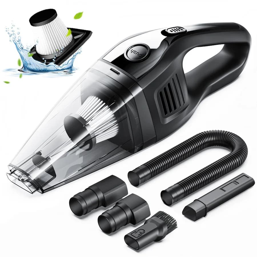 Nuovo aspirapolvere portatile per auto, potente aspirapolvere wireless portatile multifunzionale per auto domestiche