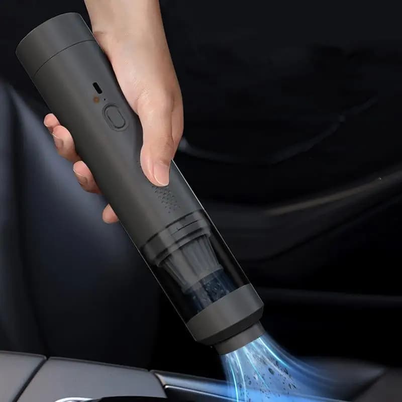 Aspirapolvere portatile per auto Pulitore a batteria da 200 W Piccolo per auto Leggero senza fili Potente con cavo, borsa, accessori