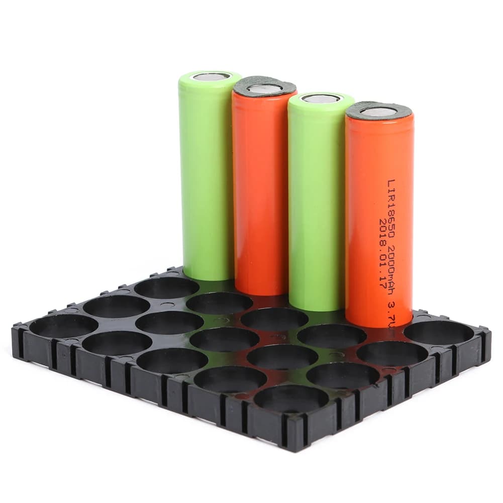 Support 4x5 Cell Lithium Batteries Portable Spacer, Home Accessories for Do-your 18650 Battery Packs