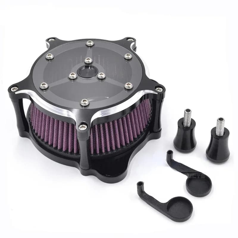 Purificatore d'aria a scorrimento per moto in lega di alluminio BJ-AC-012, applicabile a 2008-2016
