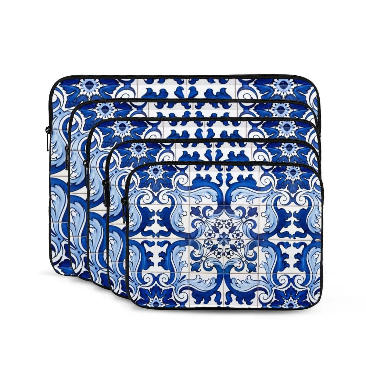 Lisbona Azulejo Tile Floral Notebook Borsa per laptop Custodia 10 12 13 15 17 pollici Custodia per notebook Borsa per tablet Custodia antiurto
