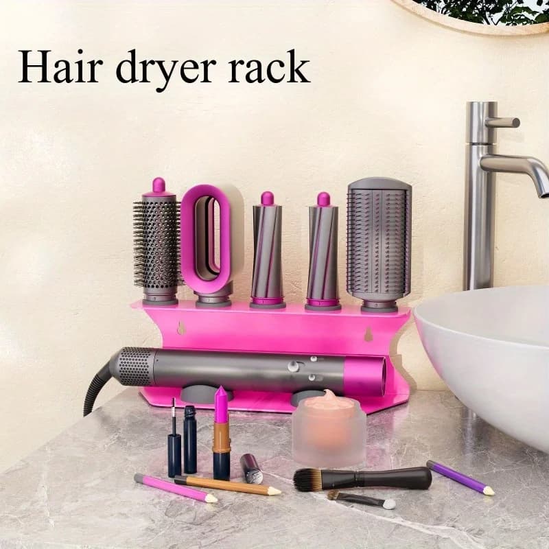 Hair dryer holder, hairdryer holder, table barber without perforation for bathroom, storage for iron hair dryers.