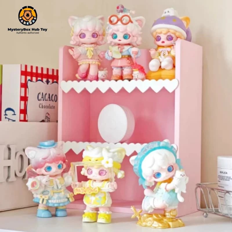 Nuovo prodotto autentico disponibile: Mioco Scatole cieche personalizzate della serie Cat Life Simpatiche bambole di peluche Figure della cultura pop Pezzi di visualizzazione