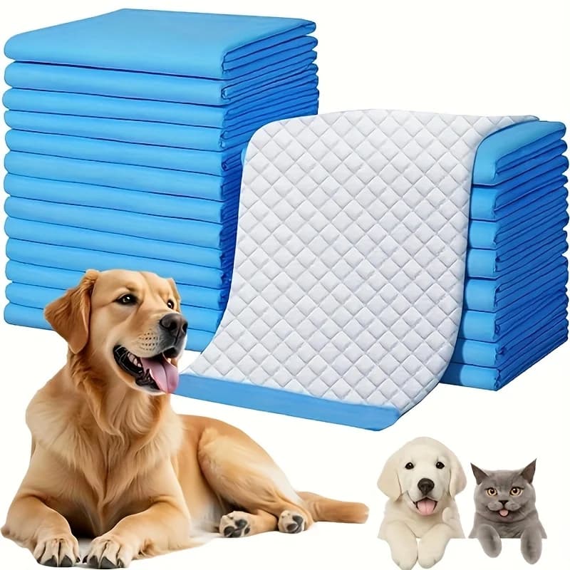 Tappetini igienici per cuccioli 31*58 XXXXL 31x47, super assorbenti e anti-perdita, 8 strati, 40 pezzi, tappetini igienici super assorbenti per cani, tappetini igienici usa e getta extra large per cuccioli, post-operatorio, gatti, conigli