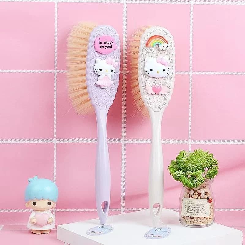 Hello Kitty Cute Cartoon Bed Brush Household Dusting Brush Long-Handled Bed Cleaning Brush Soft-Bristle Anti-Static Broom