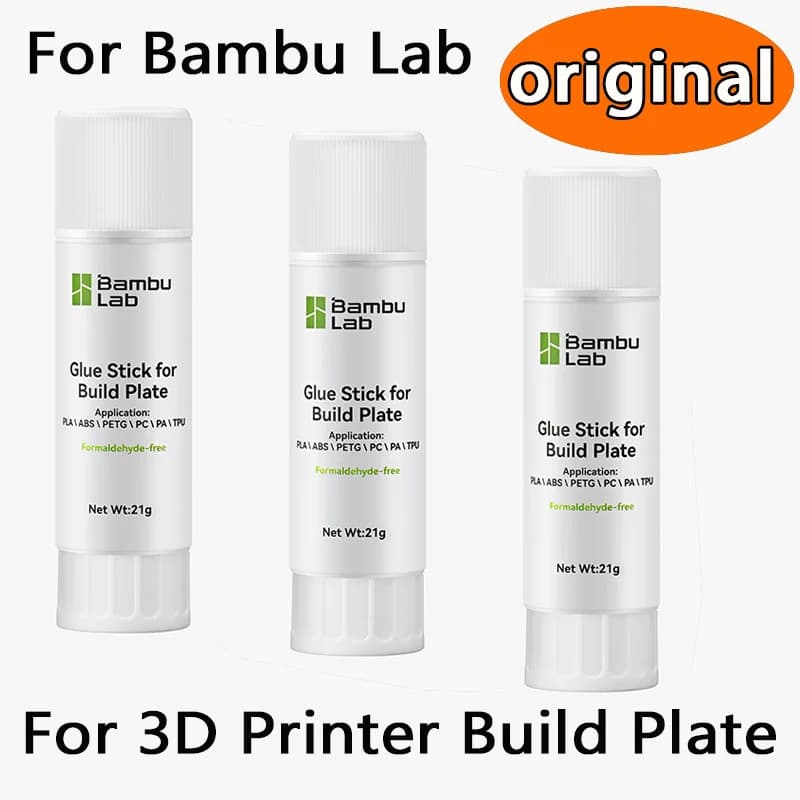 Colla stick originale per stampante 3D, adesivo solido per piattaforma di stampa 3D Bambu Lab, previene la deformazione per la stampa di filamenti ABS, PLA, PETG, TPU