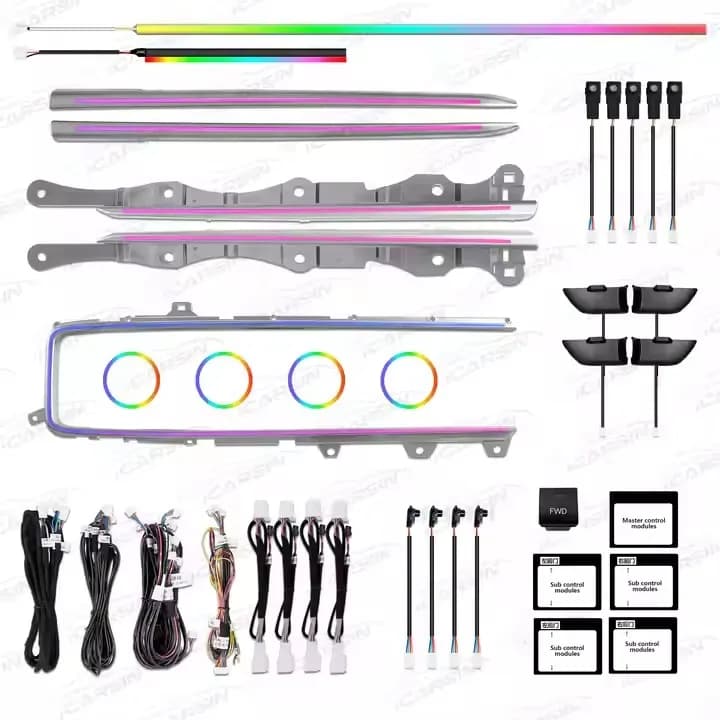 Upgrade Symphony Led Car Interior Ambient Lighting for Toyota camry 2024 Atmosphere Strip Decoration Accessories