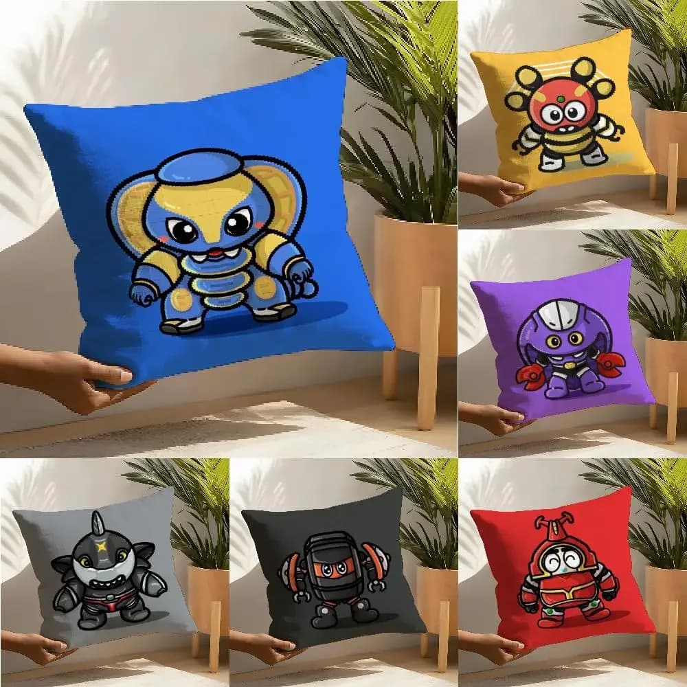 Federa per cuscino in lino Classic Anime BB-Robo Kabutack, federa per cuscino, decorazione per la casa, copricuscino