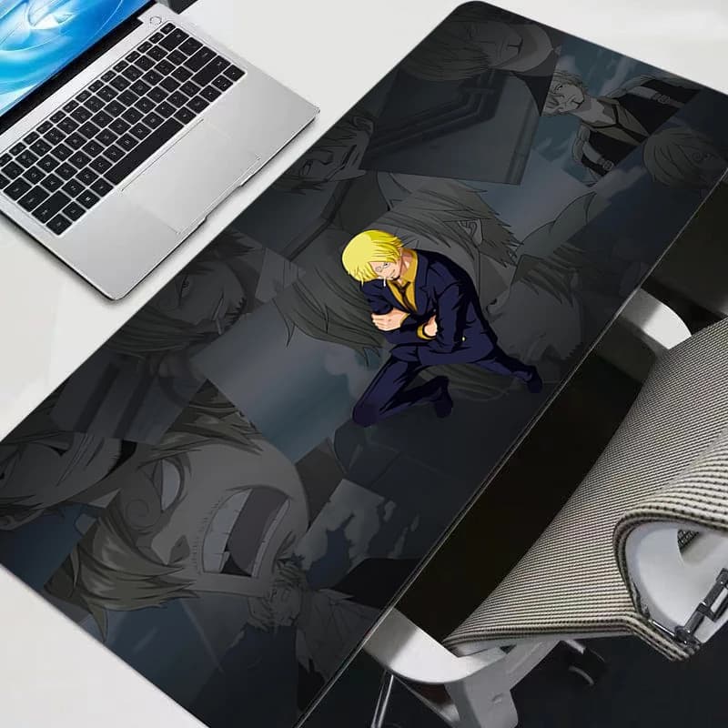 Mouse Pad One Piece Sanji Anime Gaming Accessories Mousepad Gamer PC Completo Computer Keyboard Desk Mat Varmilo Table