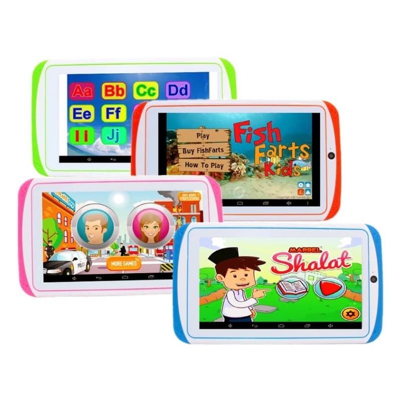 Tablet per Bambini E99 da 7 Pollici, Android 9.0, CPU Quad Core RK3126, Schermo IPS 1024*600, 2GB RAM, 16GB ROM, Batteria 3000mAh