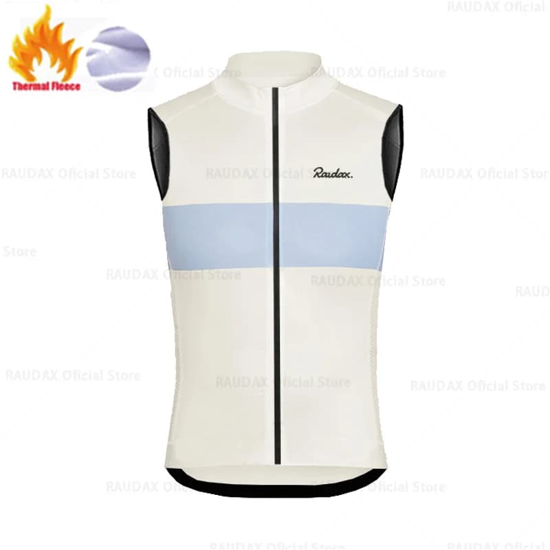 Raudax Winter Thermal Fleece Gilet da Ciclismo giacche da Ciclismo senza maniche bicicletta Warm Wear MTB Bike Tops Racing Gilet Ropa Ciclismo