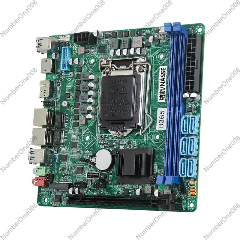 Scheda Madre B365 NAS Black Synology fnOS Feiniu ITX per Computer Industriale, Soft Routing, Server NAS, Monster Board