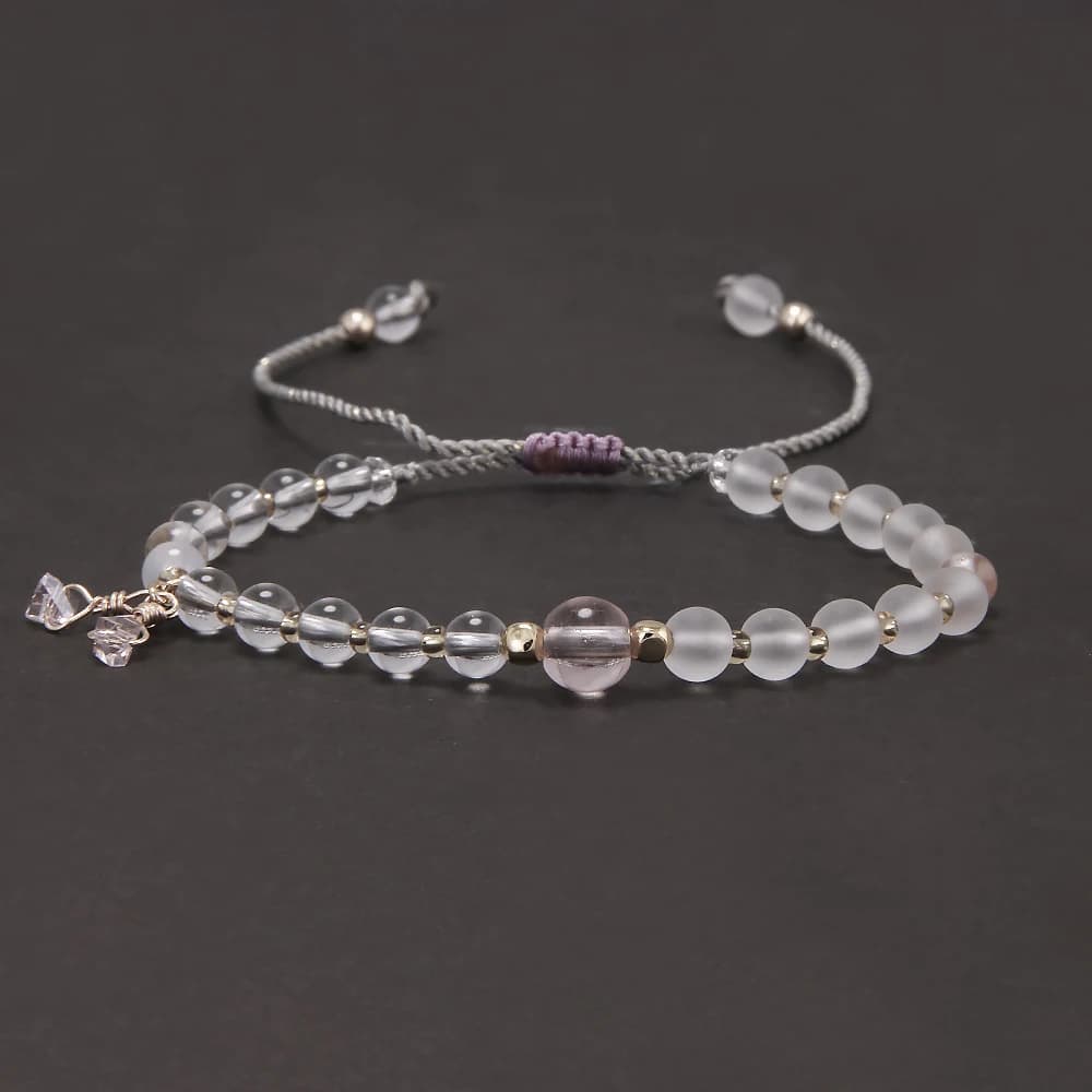 Clearance Sale Natural Stone Beaded Bracelet Bohemian Adjustable Healing Crystal Wristband Handmade Jewelry for Women Men