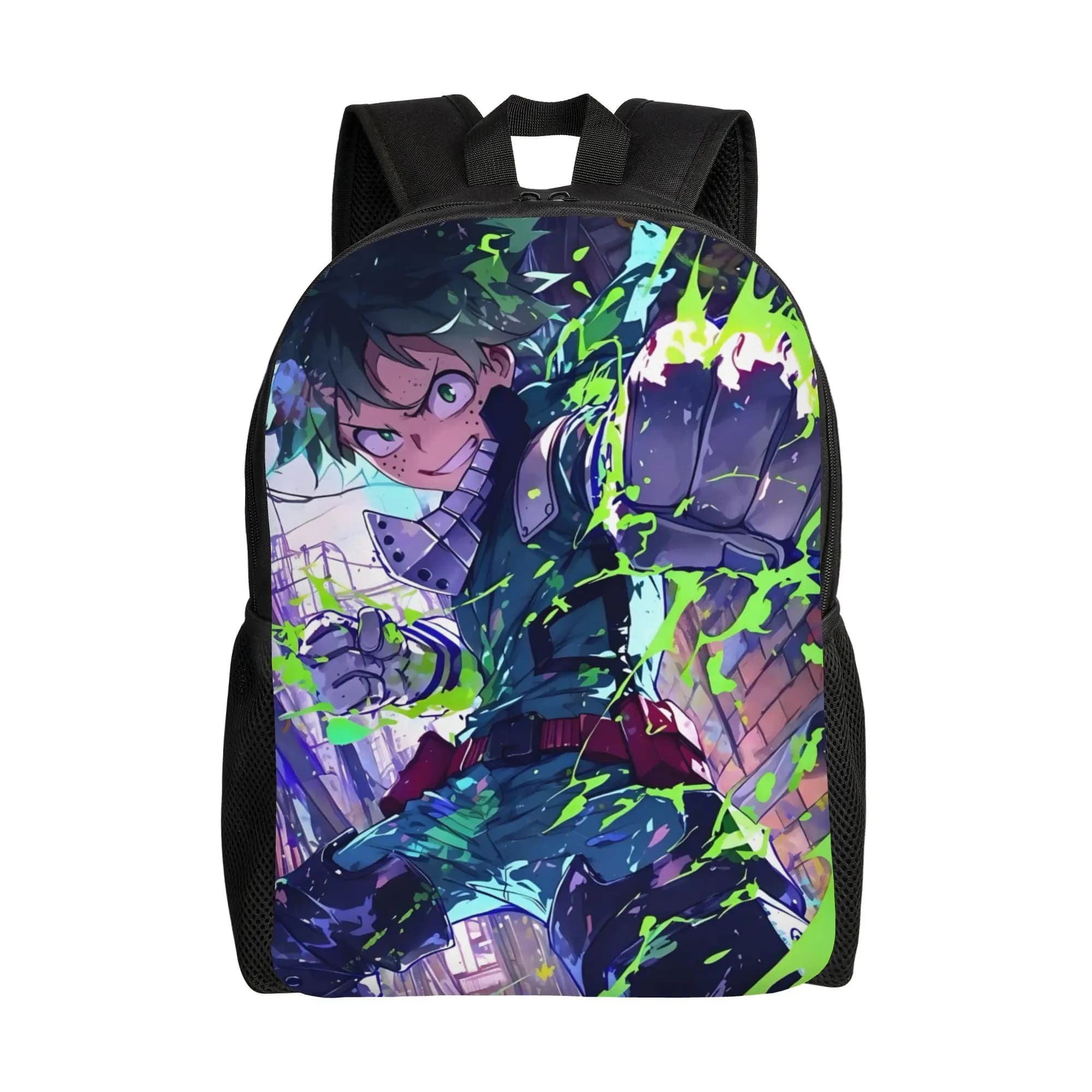 Zaino Unisex My Hero Academia con Grafica Graffiti, Nuovo Modello per il Nuovo Anno Scolastico