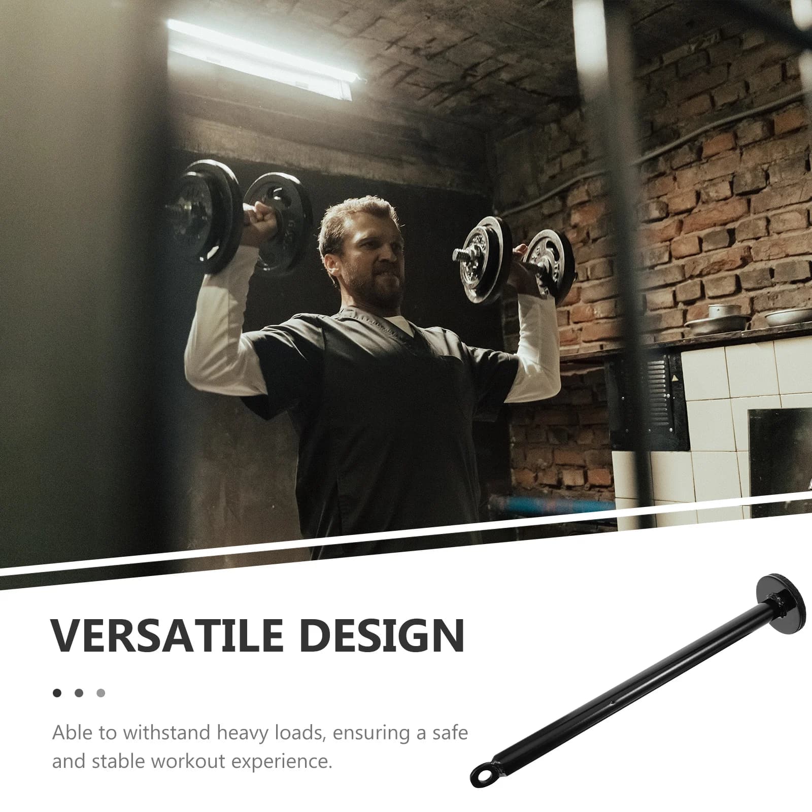 Weight Plate Rack Heavy Duty Barbell Loading Pin Space Saving Fitness Pulley Machine Attachment for Gym Workout Equipment