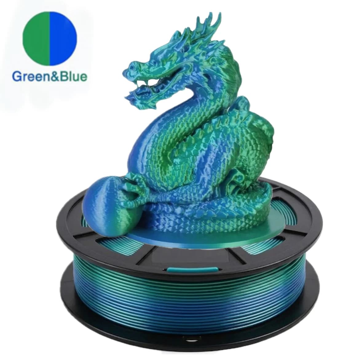 Silk PLA Filament 1.75mm,3D Printer Filament Dual Color Coextrusion Filament PLA,250g