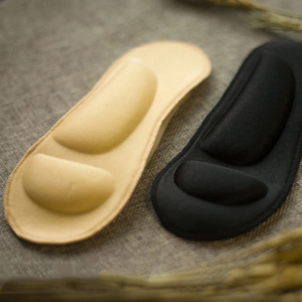 Women Insoles Ice Silk with Gel Pads Foot Massage Sock Slippers 3D Socks Arch Support Invisible Socks