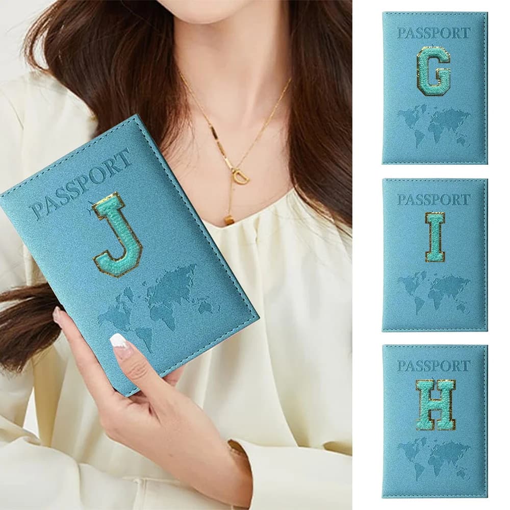 Custodia per Passaporto Unisex Travelneedments Serie Green Letter, Porta Passaporto Protettivo da Viaggio